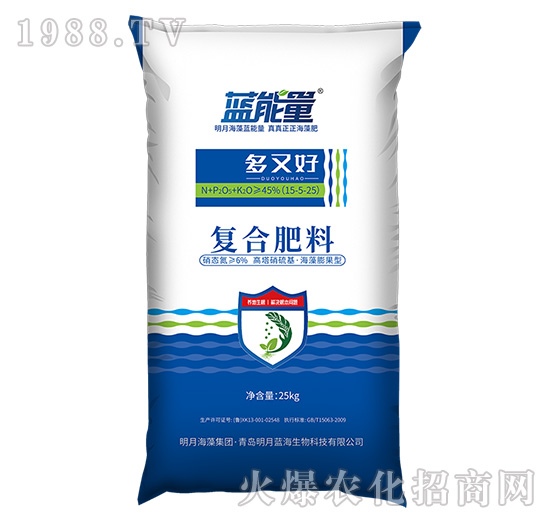 復(fù)合肥料15-5-25-多又好（25kg）-藍能量