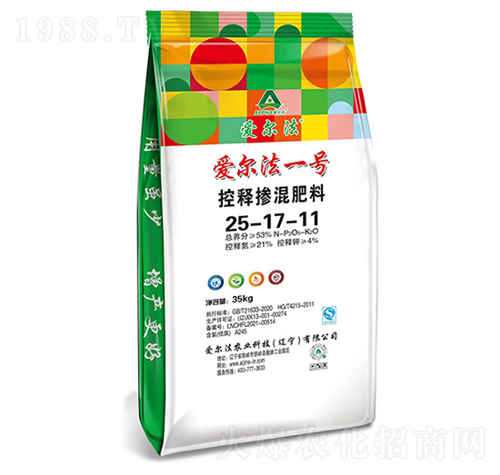控釋摻混肥料25-17-11-愛爾法一號-愛爾法