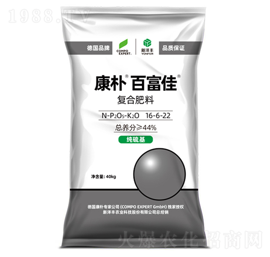 康樸百富佳復(fù)合肥料16-6-22-康樸