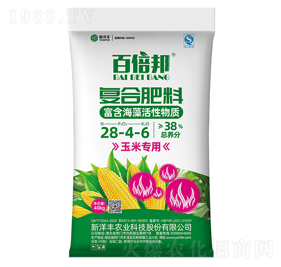 40kg玉米專用復合肥料28-4-6-百倍邦-新洋豐肥業(yè)