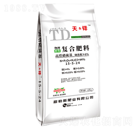 物理控失高塔硝硫基復合肥料15-5-24-天&鐸-穆勒斯肥業(yè)
